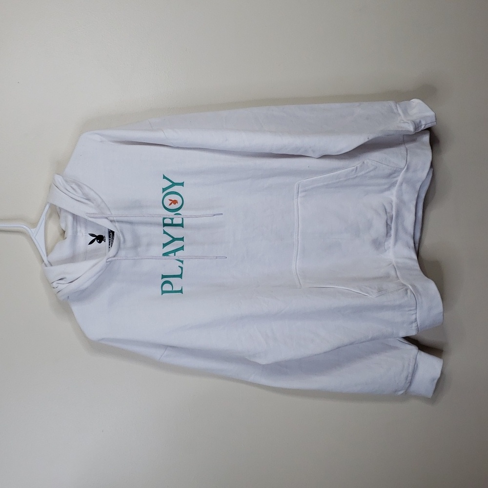 Playboy by Pacsun White Hoodie XL